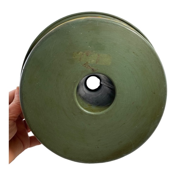 Vintage 80s Tole Paint Cake Ware Floral Fruit Hand Painted 9” Pan - Picture 6 of 8